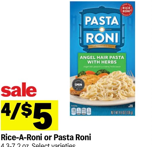 Rice-A-Roni or Pasta Roni at Meijer