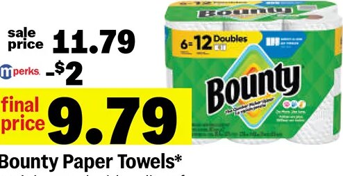 Bounty Paper Towels at Meijer