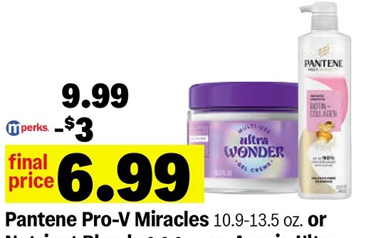 Pantene Pro-V Miracles or Nutrient Blends or Aussie Ultra Wonder Hair Care Products