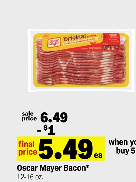 Oscar Mayer Bacon at Meijer