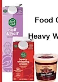 Food Club Half & Half or Heavy Whipping Cream