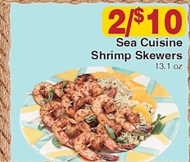 Sea Cuisine Shrimp Skewers at Piggly Wiggly