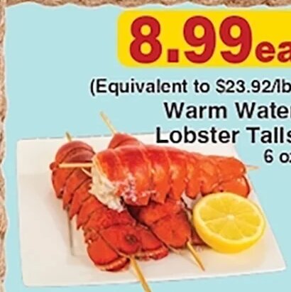 Warm Water Lobster Tails