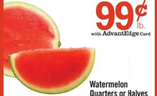 Watermelon Quarters or Halves at Price Chopper