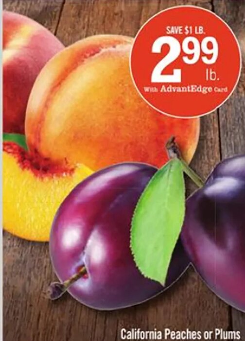 California Peaches or Plums