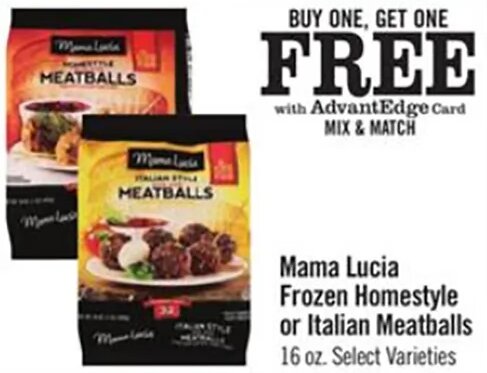 Mama Lucia Frozen Homestyle or Italian Meatballs