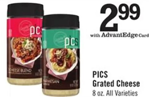 PICS Grated Cheese at Price Chopper