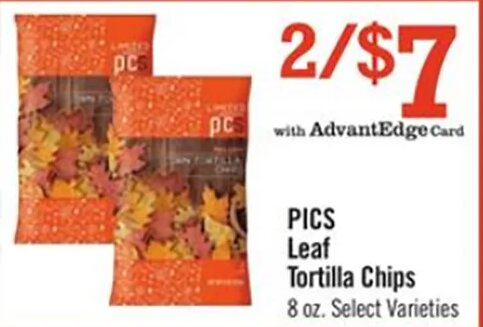 PICS Leaf Tortilla Chips at Price Chopper
