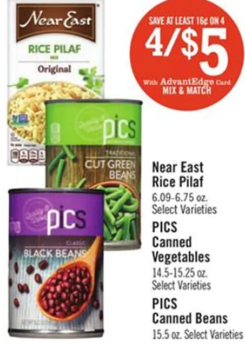 PICS Canned Vegetables