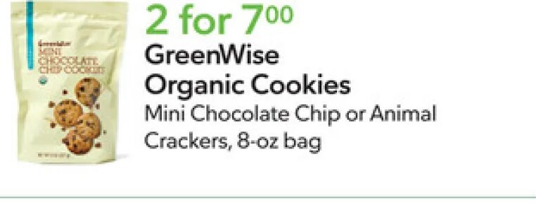 GreenWise Organic Cookies at Publix