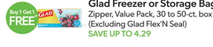Glad Freezer or Storage Bags