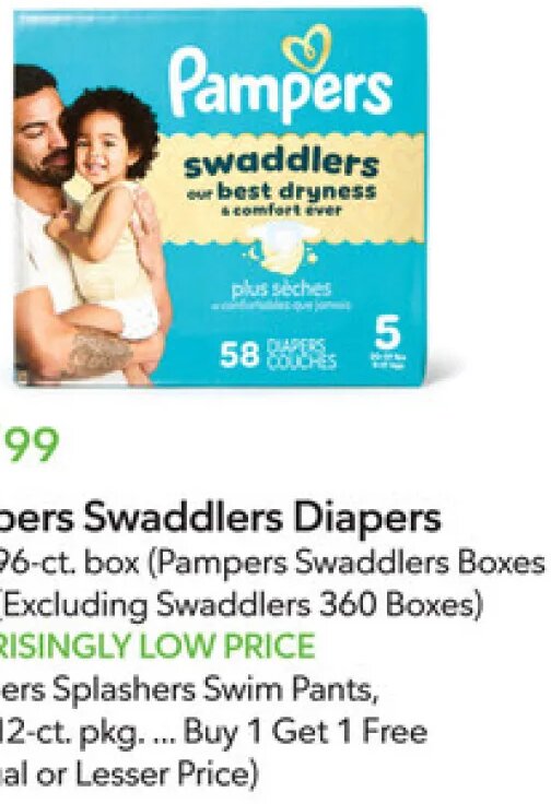 Pampers Swaddlers Diapers at Publix