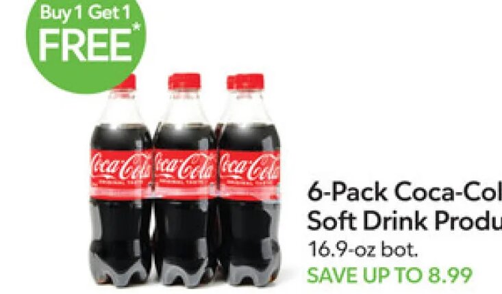 6-Pack Coca-Cola Soft Drink Products