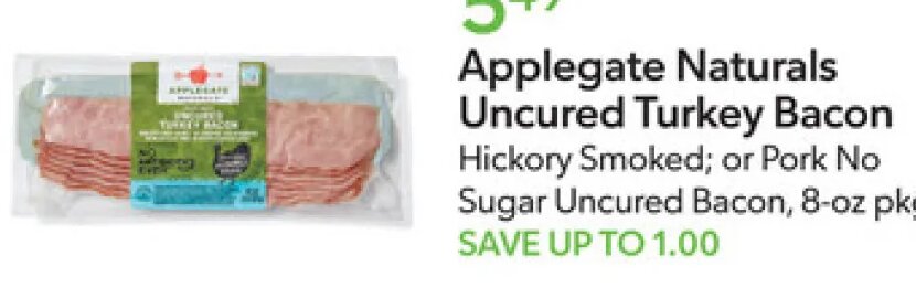 Applegate Naturals Uncured Turkey Bacon