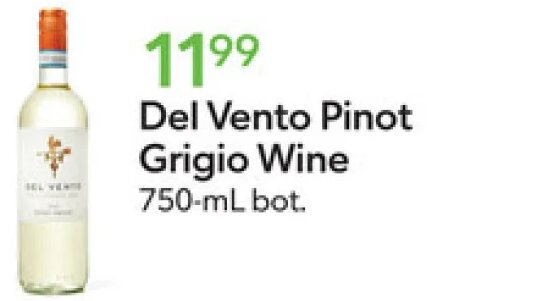 Del Vento Pinot Grigio Wine at Publix