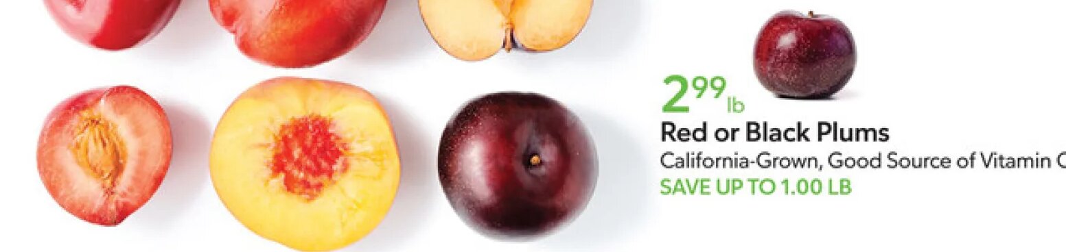 Red or Black Plums
