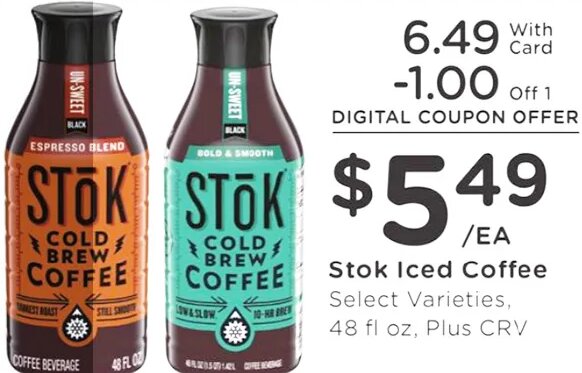 Stok Iced Coffee at Ralphs