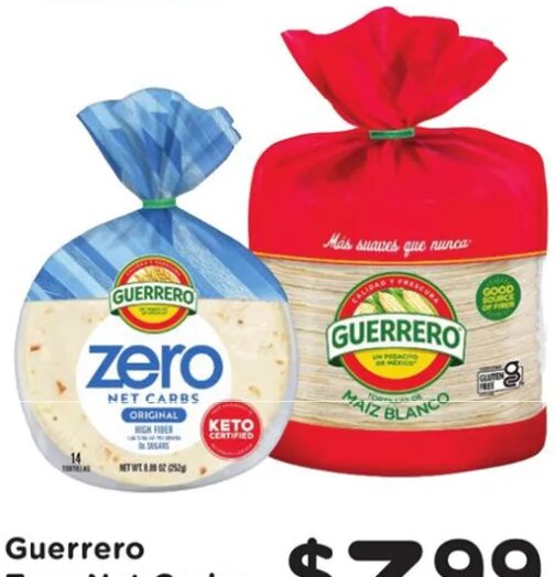 Guerrero Zero Net Carbs Tortillas or Maiz Blanco Tortillas at Ralphs
