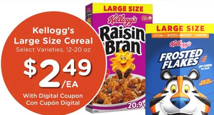 Kellogg's Large Size Cereal at Ralphs