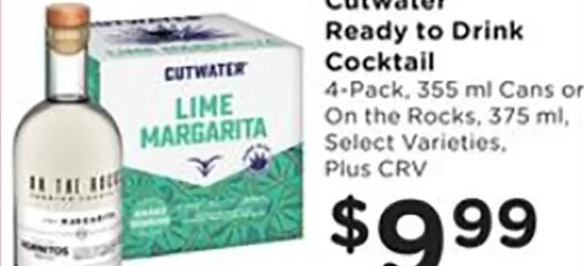 Cutwater Ready to Drink Cocktail