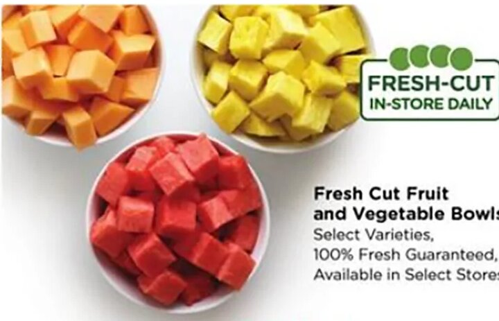 Fresh Cut Fruit and Vegetable Bowls