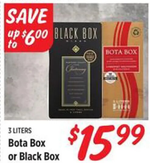 Bota Box or Black Box Wine at Rouses