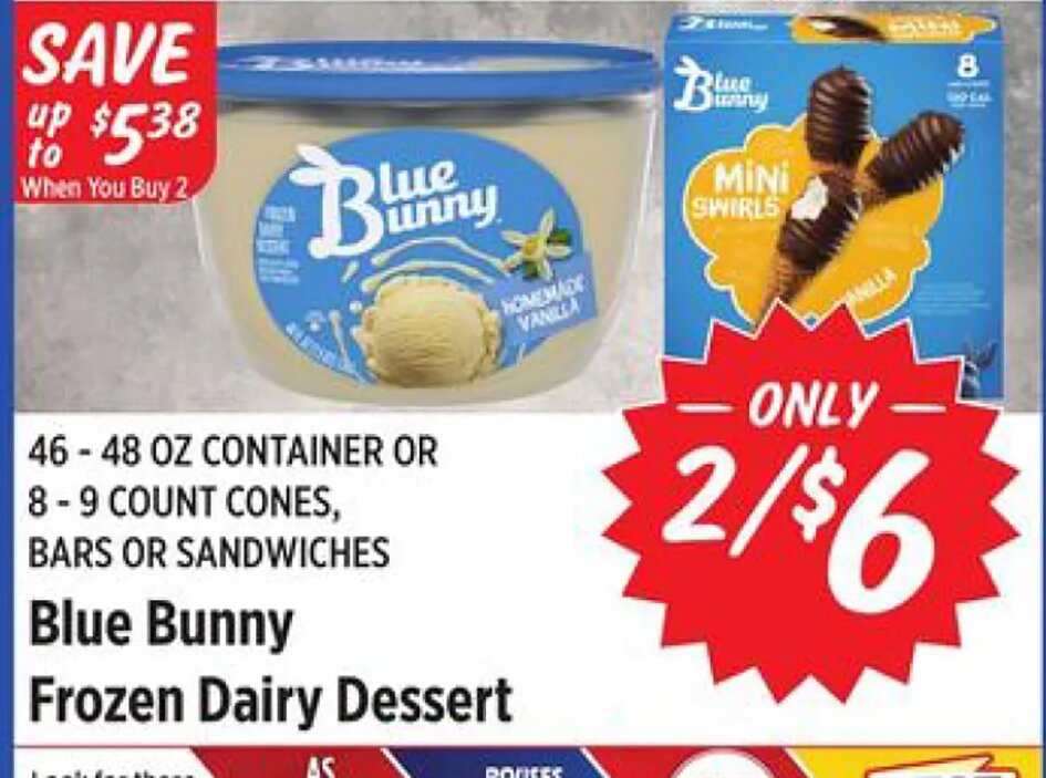 Blue Bunny Frozen Dairy Dessert