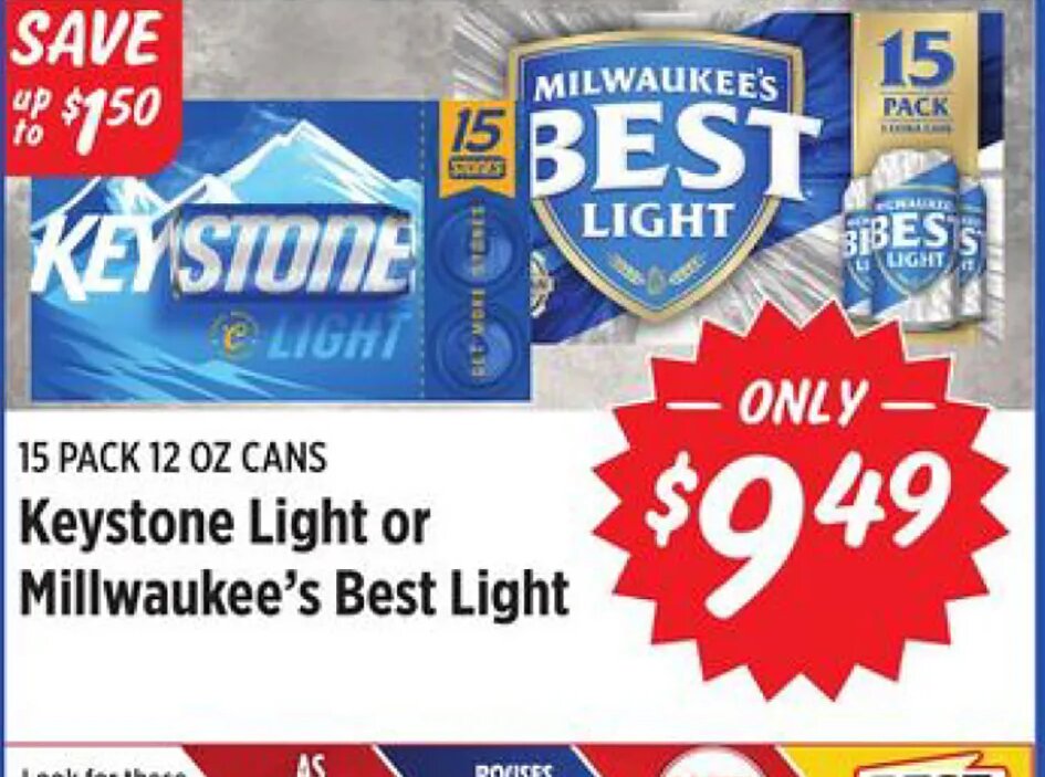 Keystone Light or Milwaukee’s Best Light