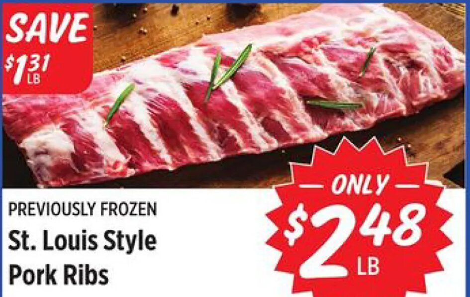 St. Louis Style Pork Ribs at Rouses