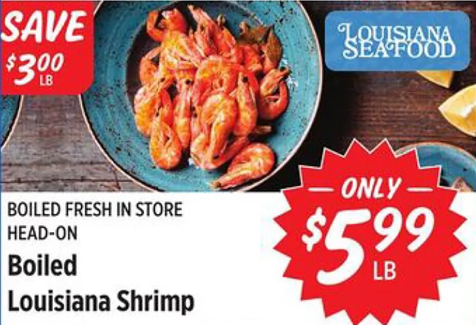 Boiled Louisiana Shrimp at Rouses