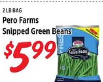 Pero Farms Snipped Green Beans