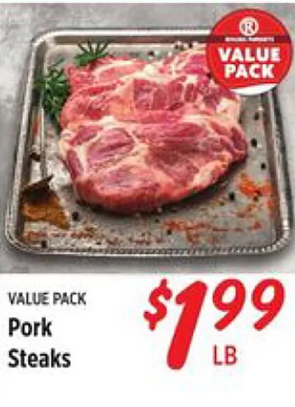 Value Pack Pork Steaks at Rouses