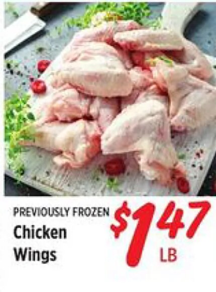Previously Frozen Chicken Wings at Rouses