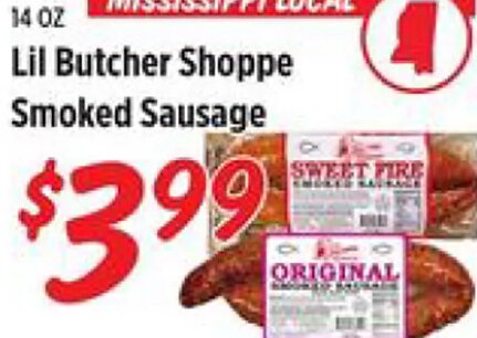 Lil Butcher Shoppe Smoked Sausage at Rouses
