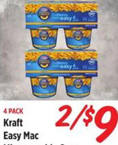 Kraft Easy Mac Microwavable Cups at Rouses
