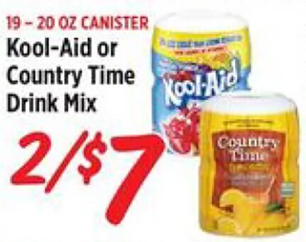 Kool-Aid or Country Time Drink Mix at Rouses
