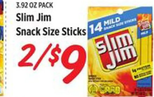 Slim Jim Snack Size Sticks