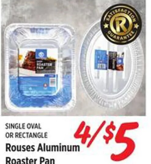 Rouses Aluminum Roaster Pan