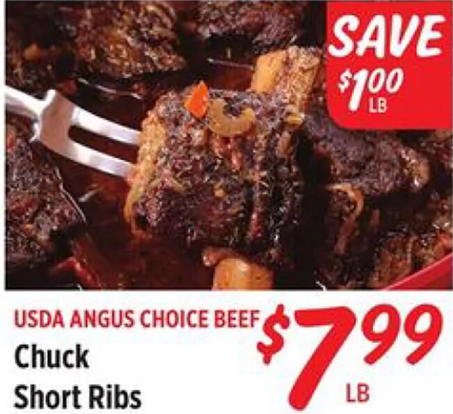 Chuck Short Ribs at Rouses
