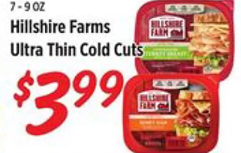 Hillshire Farms Ultra Thin Cold Cuts at Rouses