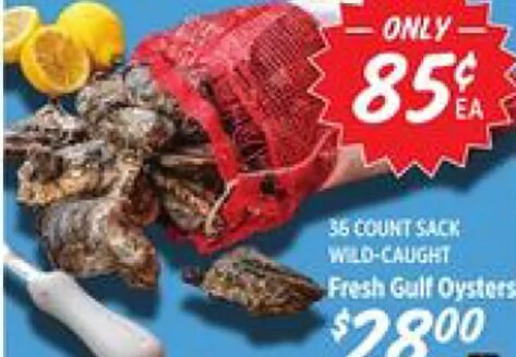 Fresh Gulf Oysters