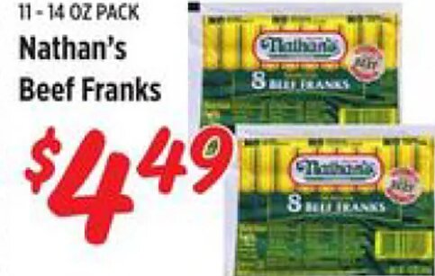 Nathan's Beef Franks at Rouses
