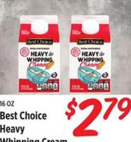 Best Choice Heavy Whipping Cream