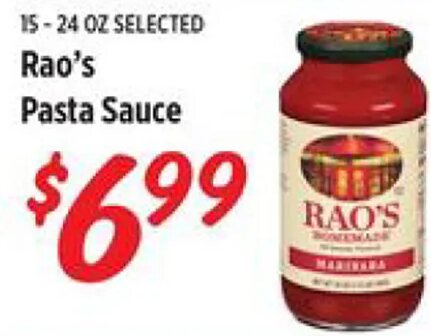 Rao's Pasta Sauce at Rouses