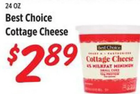 Best Choice Cottage Cheese at Rouses