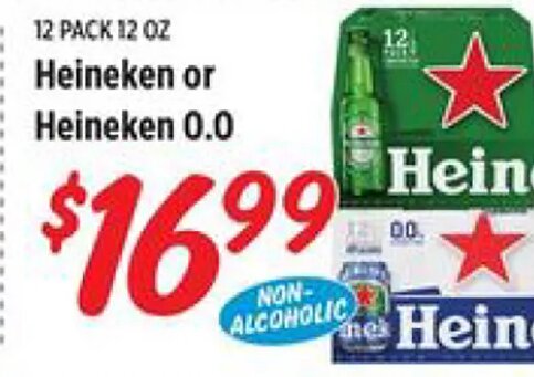 Heineken or Heineken 0.0 at Rouses