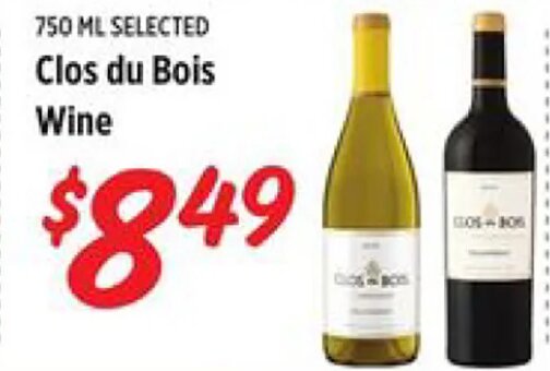 Clos du Bois Wine at Rouses