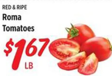 Roma Tomatoes at Rouses