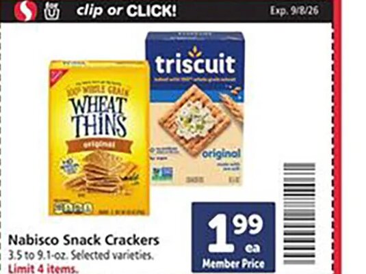 Nabisco Snack Crackers at Safeway