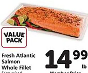 Fresh Atlantic Salmon Whole Fillet at Safeway